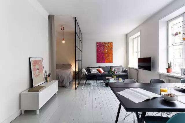 42平米单身公寓,一居室也可以美出新高度!