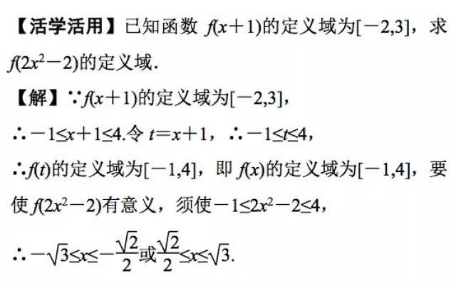 高一數學mook | 函數定義域求法梳理