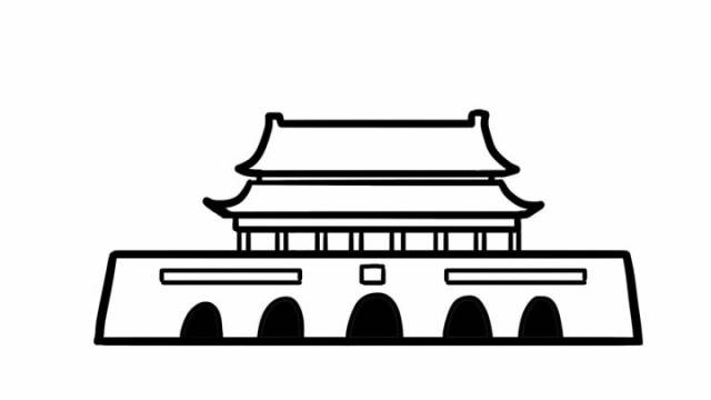 画一幅天安门,致敬祖国吧!