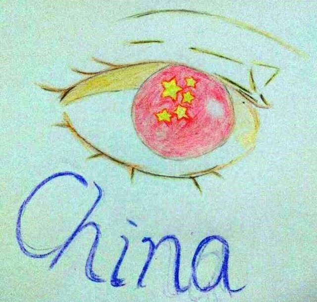 我画笔下的中国 我和国旗有个约会 虽然我们不是升旗手,但我依然能和