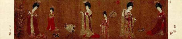 簪花仕女图》告诉你，唐代美女如何装扮自己（内附高清图片）_搜狐网