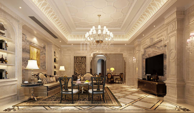 【别墅装修设计】超群装饰 别墅装潢|简欧,化繁为简,低调中绽放华美