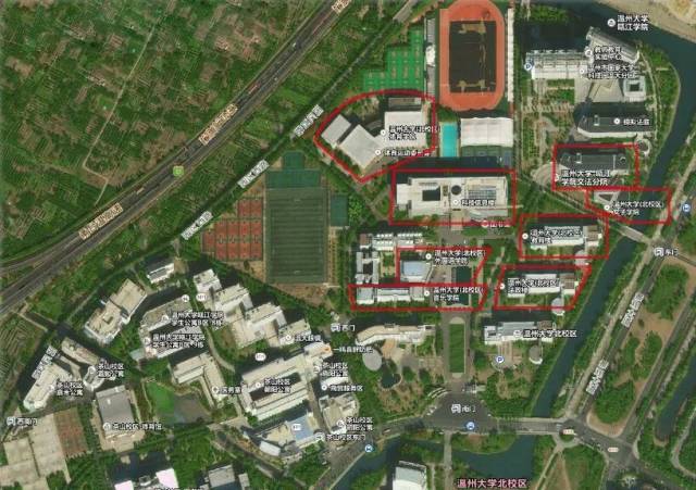 温州大学北校区平面图图片