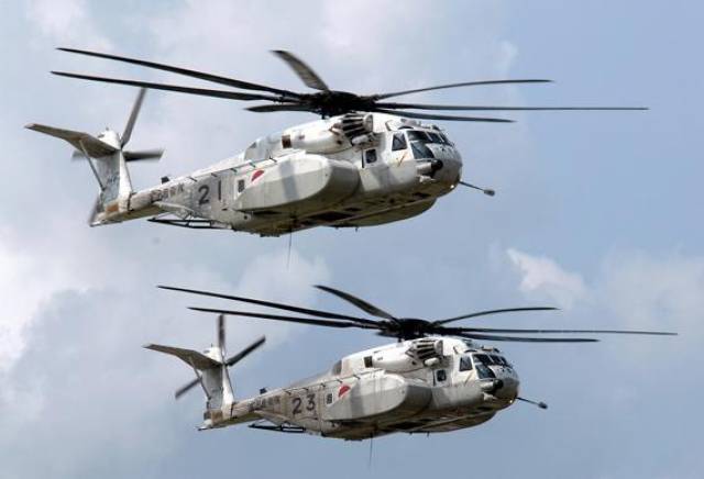 10架mh-53e扫雷直升机;2003年又从英国引进了eh-101直升机并将其改进