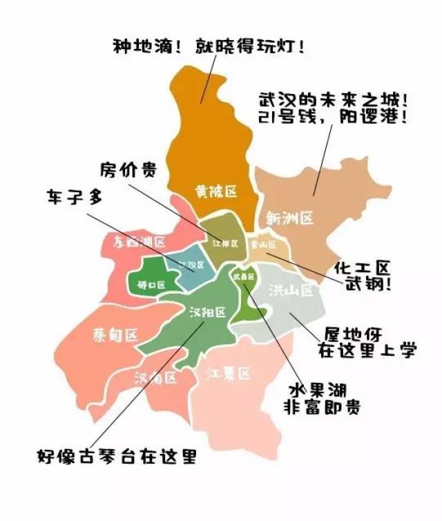 武汉区域板块分布图图片