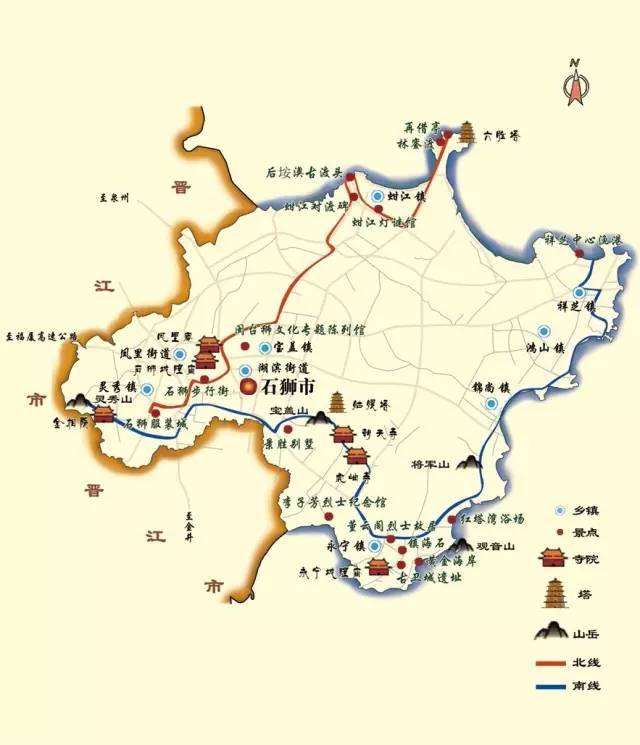 石狮市每个镇区地图图片