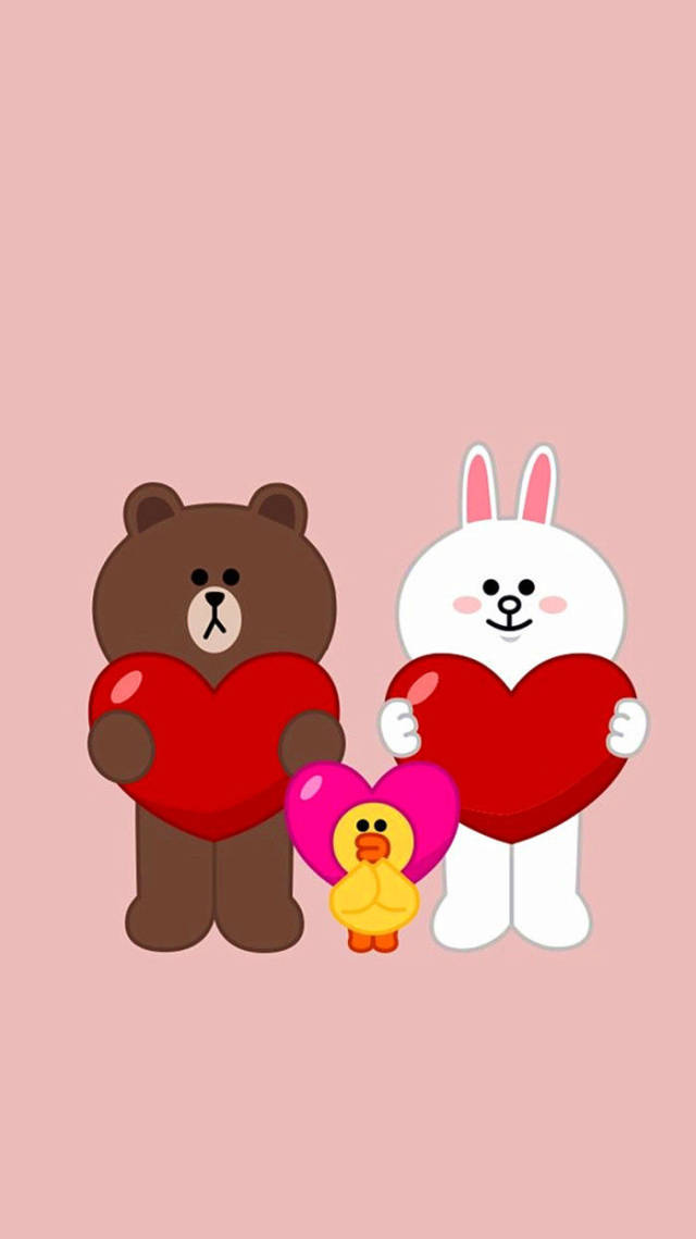 喏!你们喜欢的布朗熊和可妮兔