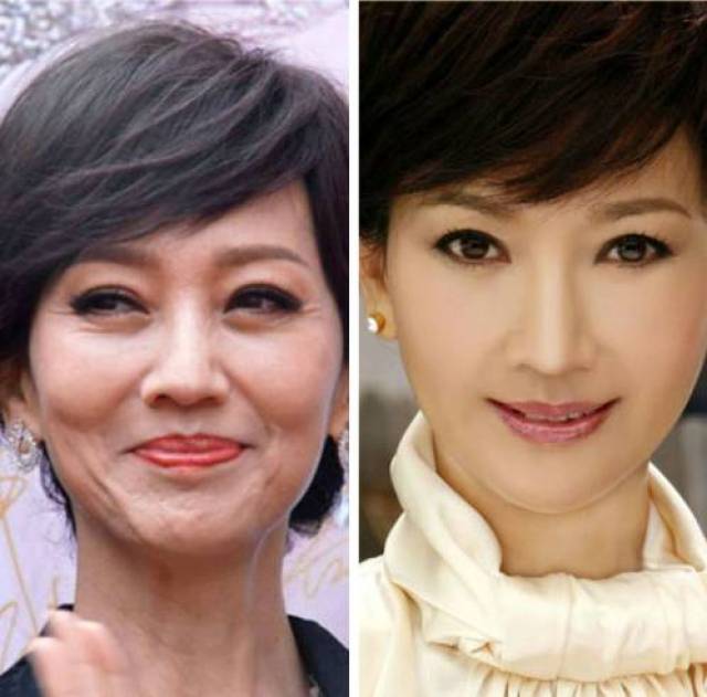 也难逃细纹的困惑 没有经过ps下的她 肤色略显暗沉 不老女神62岁
