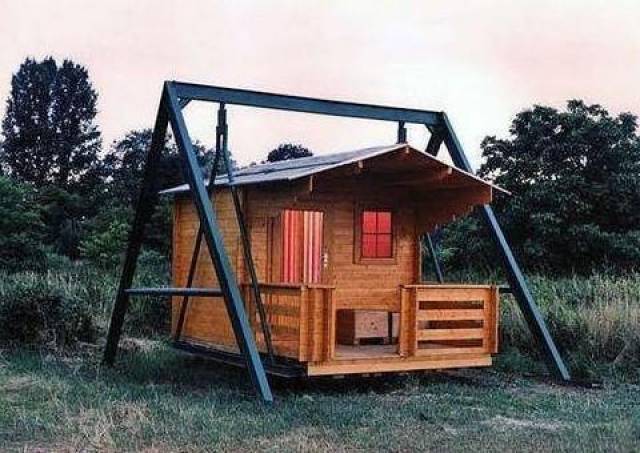 摇篮房子 这个菜篮子房子也只有美国这些人能够想出来了.