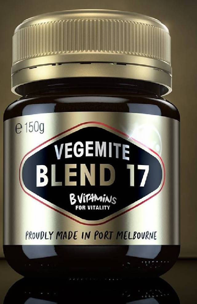 本周三,kraft公司发布了这款名为 "vegemite blend 17"的全新神酱.