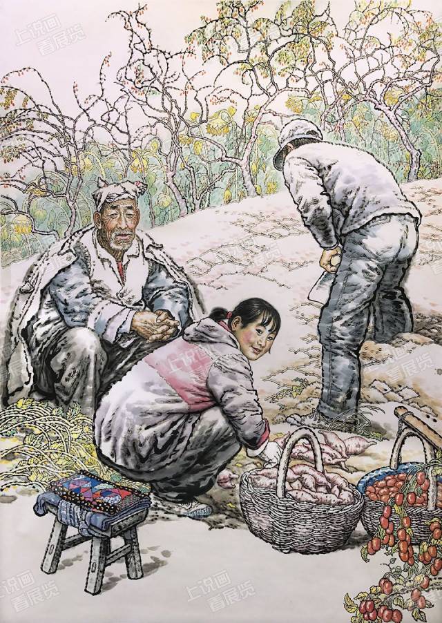 二零一一年秋,黄土画派画家来到延川,清涧,绥德,米脂,佳县等黄河岸边