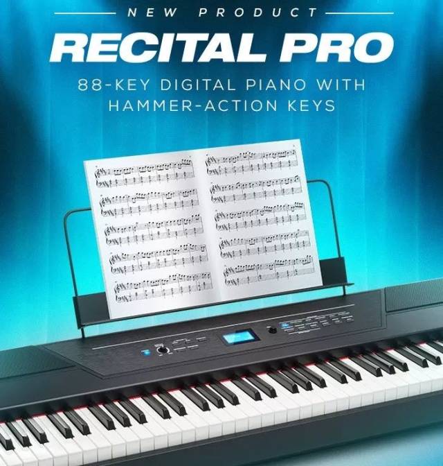 ALESIS发布RECITAL PRO 88键全配重自带扬声器的教学电钢琴_手机搜狐网