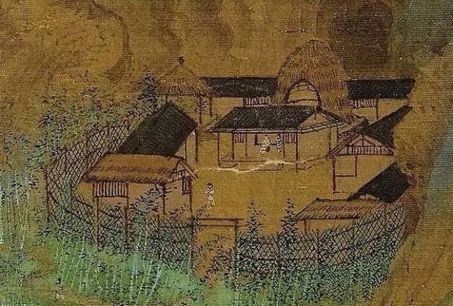 从《千里江山图》中,欣赏北宋的民居与庭院