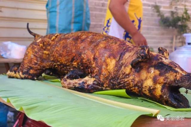 德宏撒苤,火烧猪,过手米线有制作工艺规程啦!
