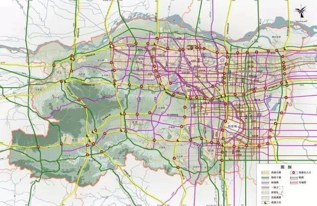 ▼郑州都市区规划示意图