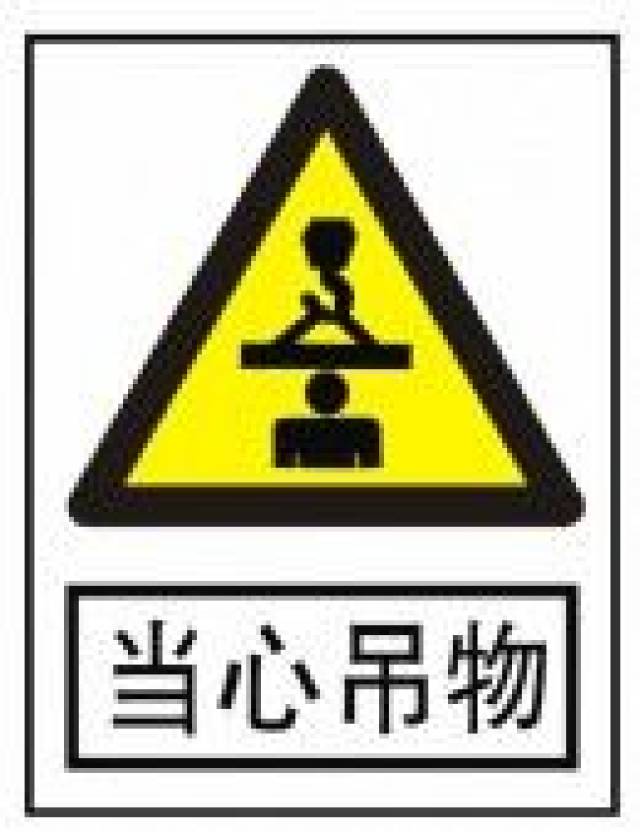 名称 当心吊物warning overhead load 设置范围和地点 有吊装设备作业