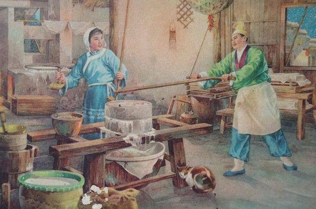 奶奶的一天,从给地主推磨开始的