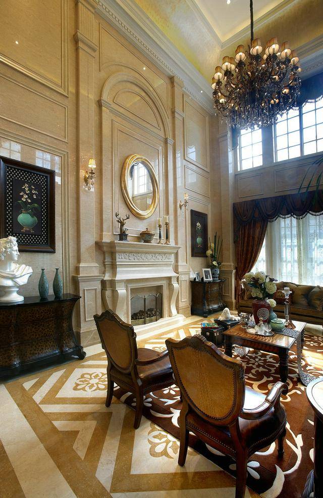 杭州400㎡美式别墅装修完工案例——淬炼轻奢的美