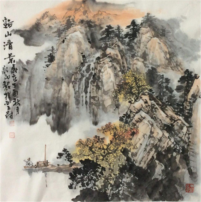 当代山水画名家余新民艺术赏析
