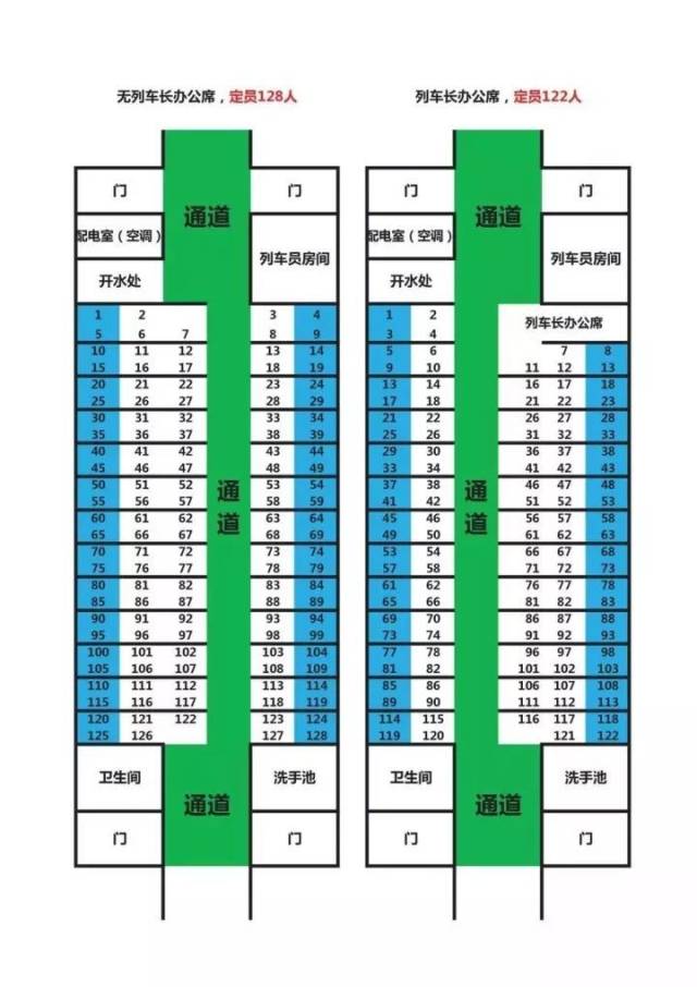 t290火车硬座位分布图图片