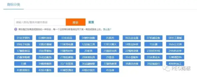 商标分类查询