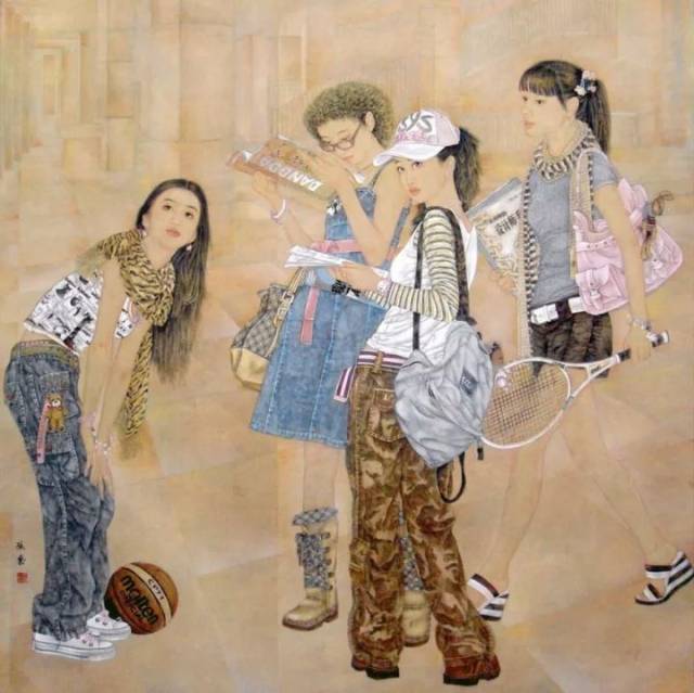 獲優秀獎;2010年作品《仲夏織夢》入選全國首屆現代工筆畫大展,獲金獎