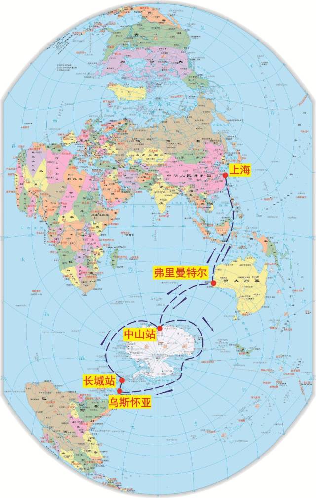 郝晓光:中央台播出的南极科考航线图有局限,应该这样画!