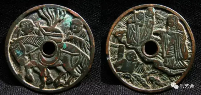 宋代泗州大圣降妖背十二生肖花钱