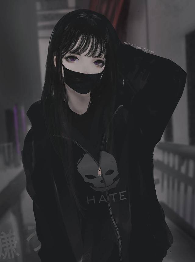 一组暗黑系列的女生!画师 aoi oigata