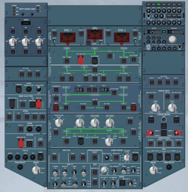 【a320】驾驶舱面板介绍(全)