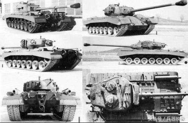 二战坦克 之 美国t32重型坦克:m26"潘兴"进化而来的重型坦克