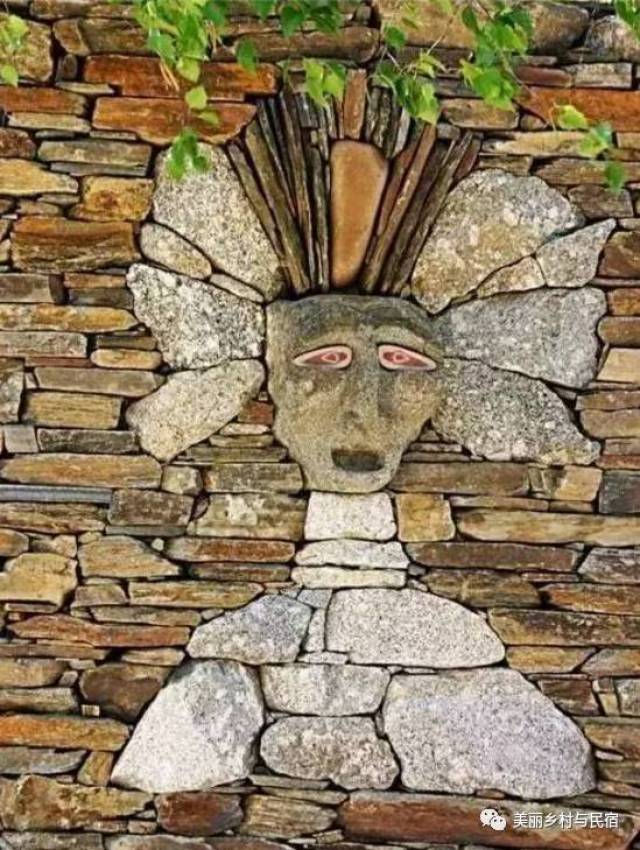 石头画,农庄中一道奇特的亮丽风景!