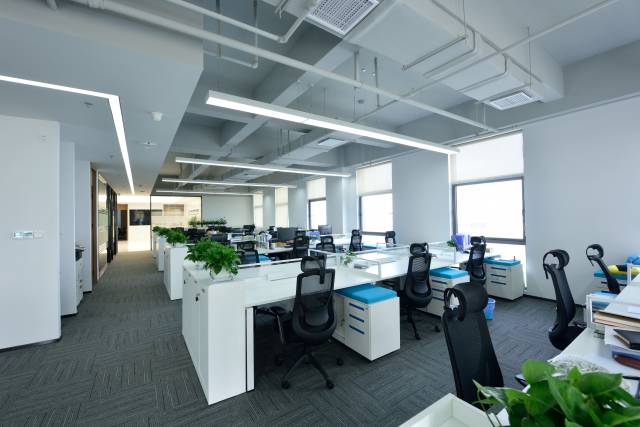 简洁大气是态度中建一局办公设计欣赏