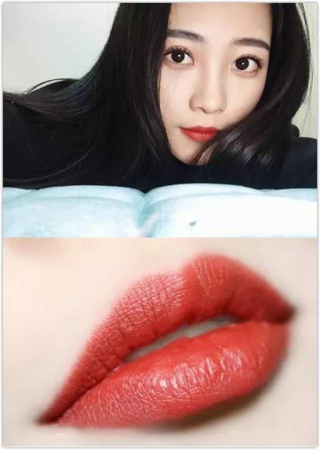 chili 砖红色,质地matte,很显白 很显气质 薄涂可以很软妹 厚涂又可以