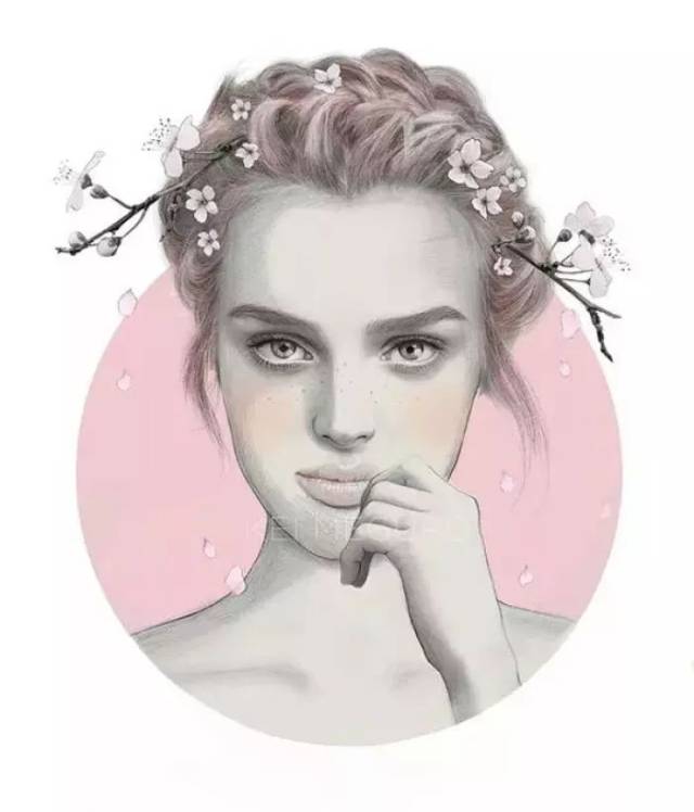 Kei Meguro 时尚女孩铅笔画_搜狐网