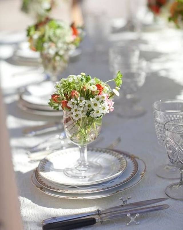 月花花艺|高脚杯插花,尽显小资情调