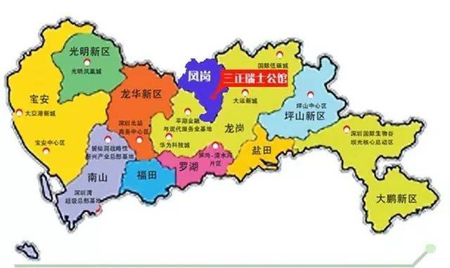 东莞与深圳交界地图图片