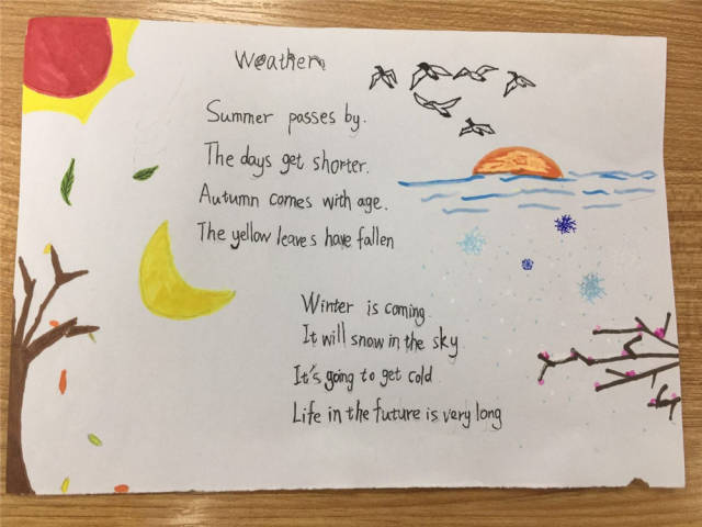 三年级英语诗配画图片