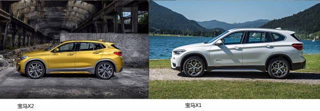 全新宝马x2 基于x1打造,不过颜值更加突出,宝马x2看作是x1的跨界版
