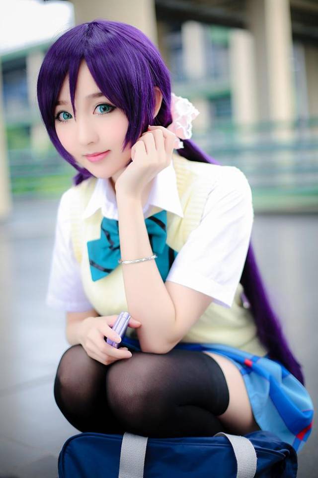 love live!东条希 性感黑丝jk制服cos