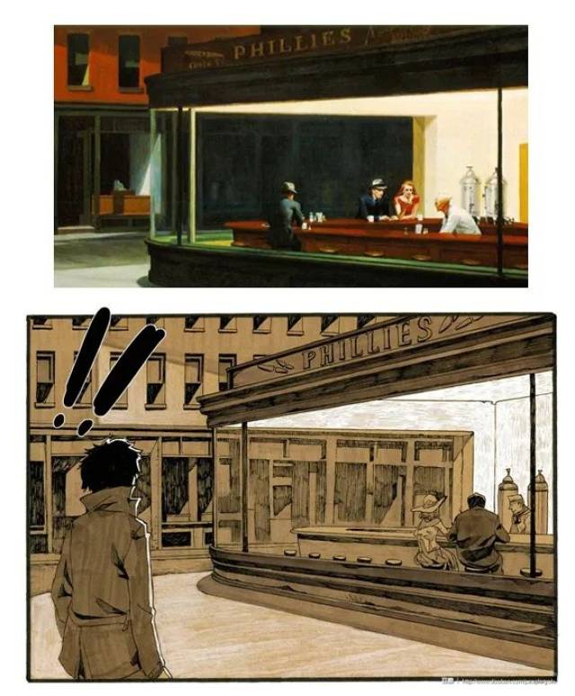 《幻想曲》对《爱在日落黄昏时》的致敬 《幻想曲》对爱德华·霍普的