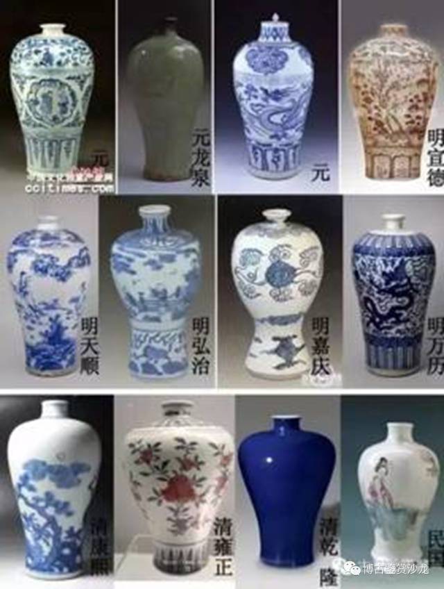 图解宋元明清各朝代梅瓶造型变化_搜狐网