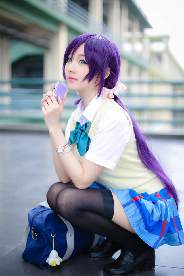 东条希 性感黑丝jk制服cos~-动漫频道-手机搜狐