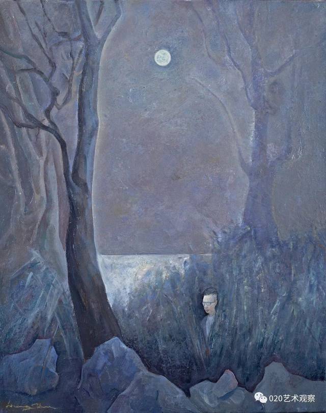 秋夜  40x50cm  布面油画  2014