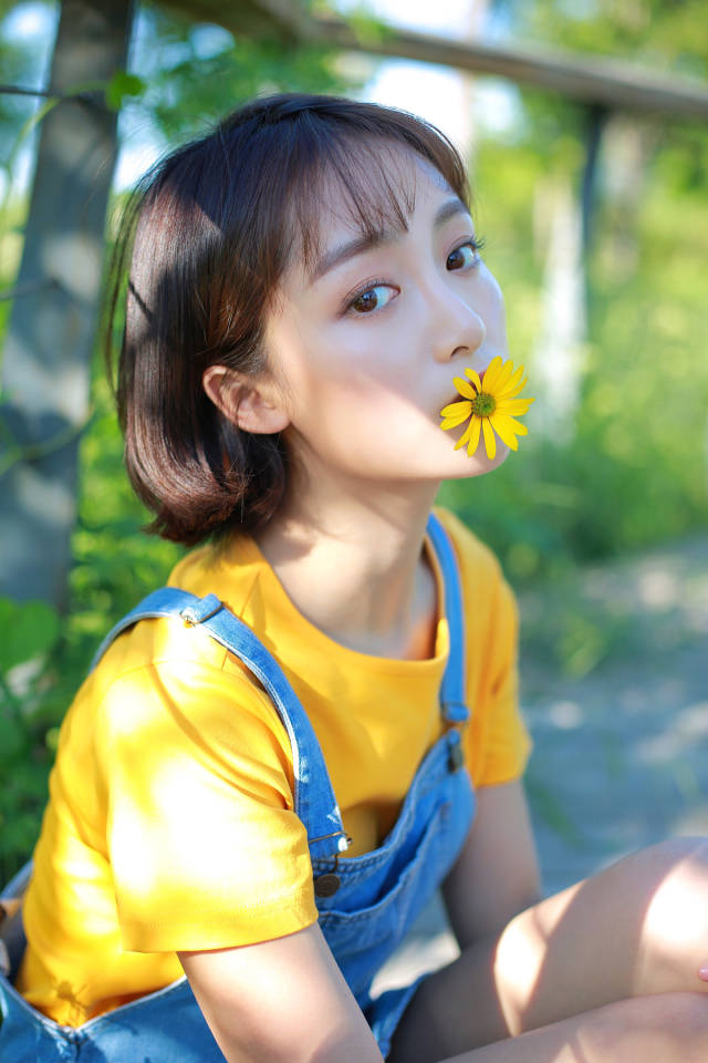 初恋脸!韩玖诺小清新写真甜若午后阳光