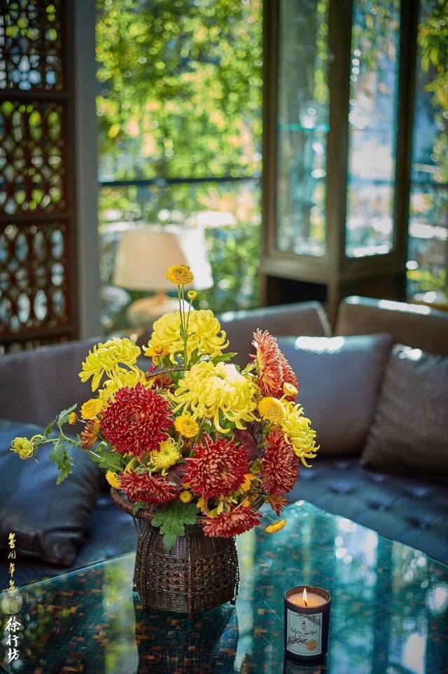 秋菊有佳色——善因华道孙可老师秋季插花作品赏析_手机搜狐网