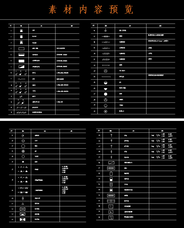 cad图纸字母大全图片