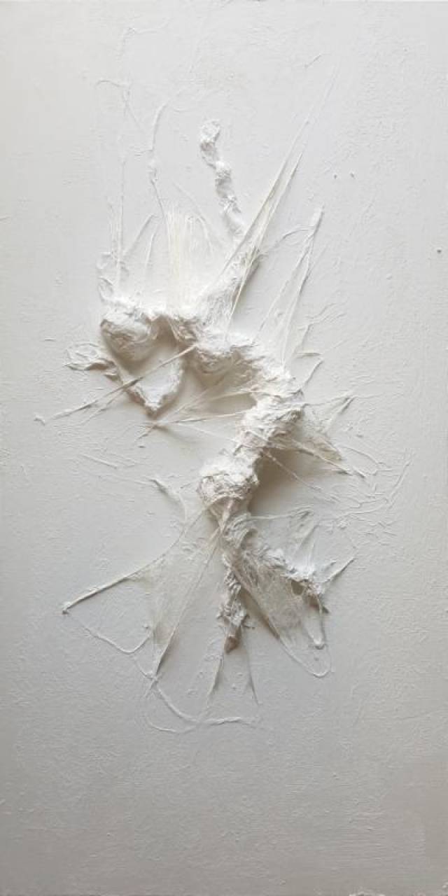 《解脱—相no.08》综合材料 60x120厘米