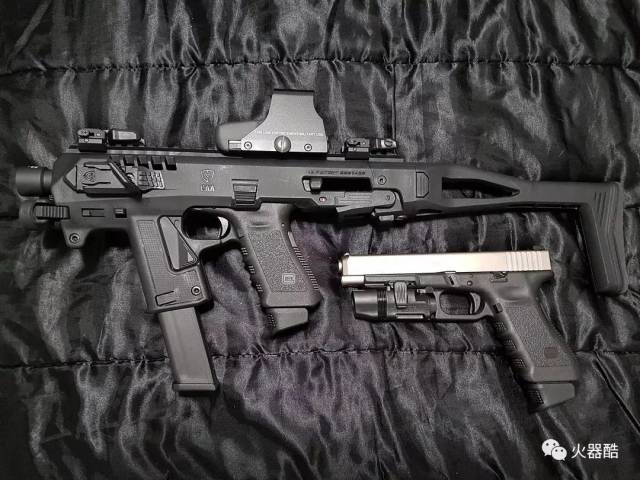 科技感爆棚caa公司microroni手枪卡宾转换套件