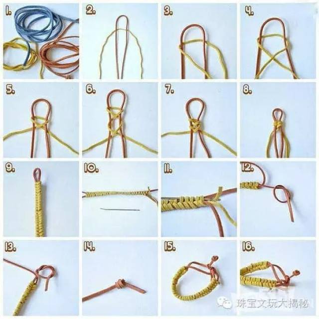 各种绳结编制方法,步骤细节图